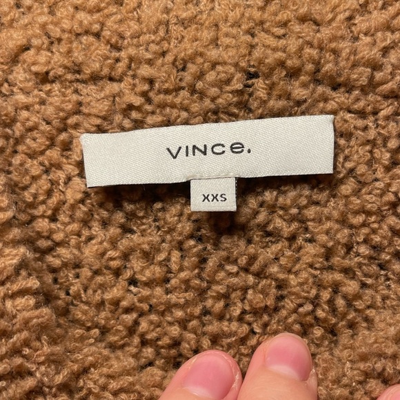 Vince Brown Teddy Mock Neck Sweater - Picture 4 of 5